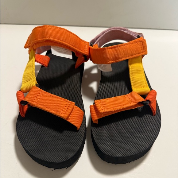 H&M Orange Pink and Yellow Strappy Sandals - Picture 4 of 10